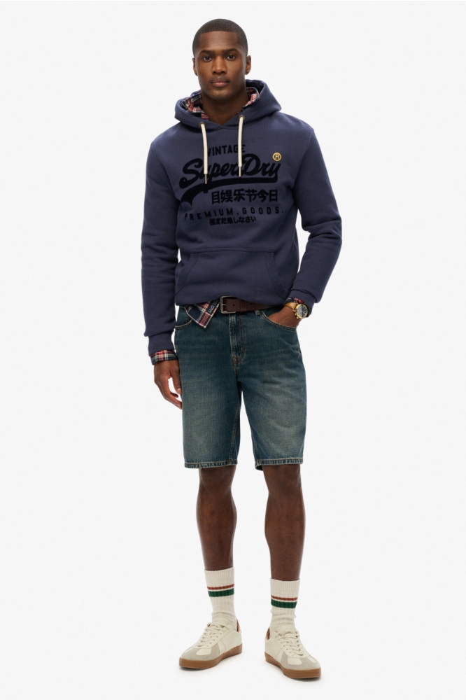 VL TONAL RELAXED HOOD M2014024A LAUREN NAVY